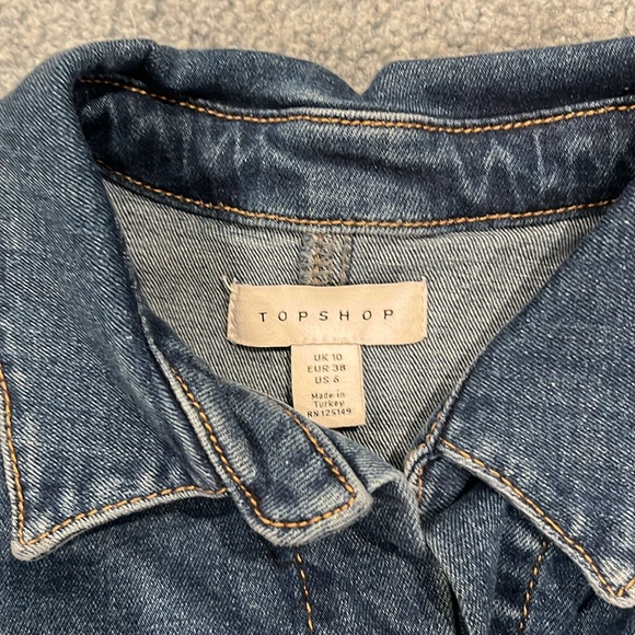 Topshop Denim Romper - Picture 2 of 3